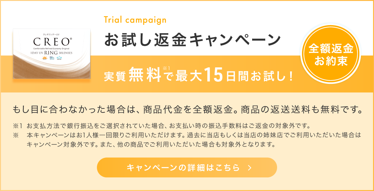 お試し返金キャンペーン