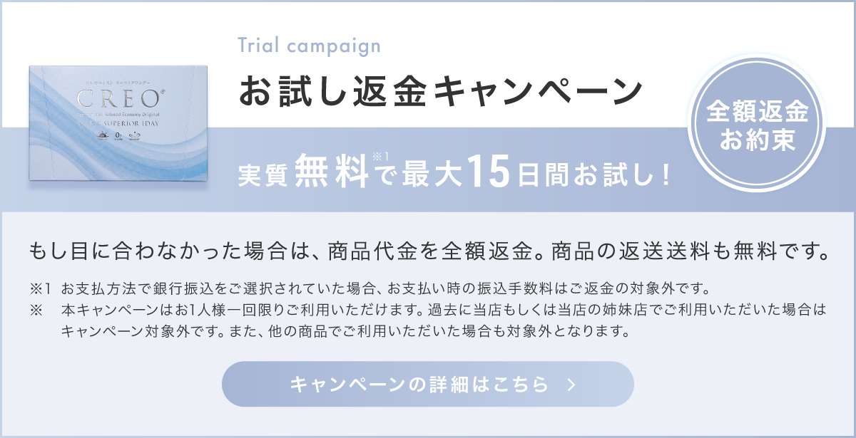 お試し返金キャンペーン