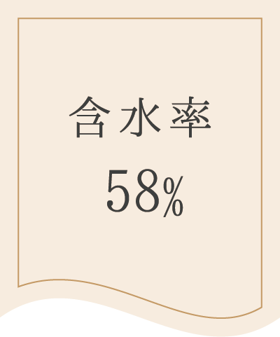 含水率58％